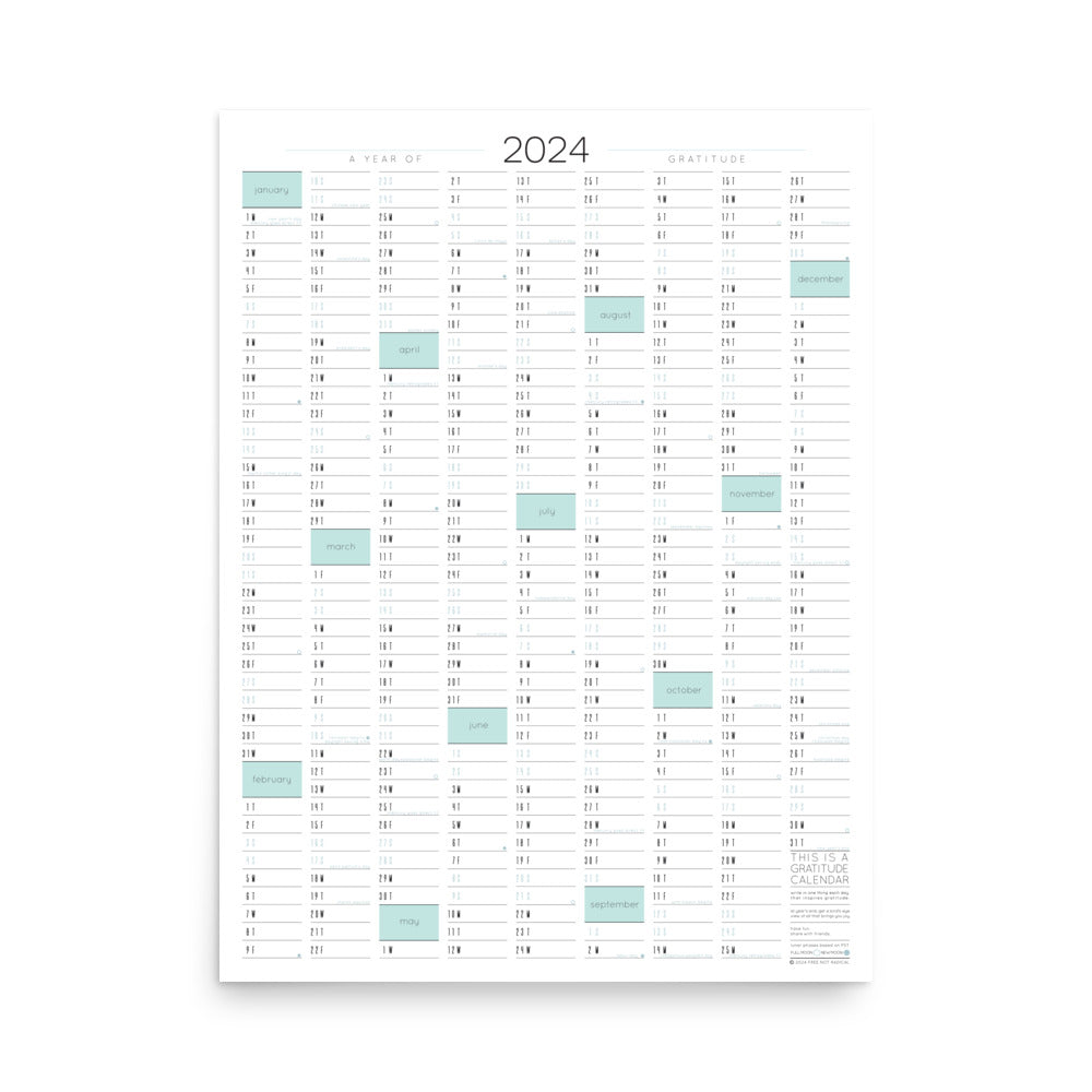 2024 Gratitude Calendar / Succulent