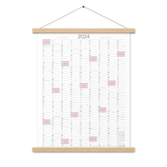Rose Calendar with Hanger