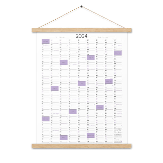 Violet Calendar with Hanger